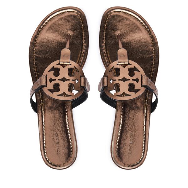 Japonki Tory Burch. Niebieskie klapki Tory Burch, bez wzorów, bez obcasa. Za 1,134.00 zł.