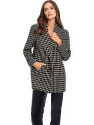 Heine Płaszcz przejściowy w kolorze szaro-czarnym rozmiar: 34. Czarne płaszcze Heine, bez wzorów, z wełny, bez kaptura. Za 260.99 zł.