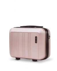 Kuferek podróżny Wings HARRIER kosmetyczka 14" ROSE GOLD. Czerwone kufry i kosmetyczki Wings, bez wzorów, z materiału, bez dodatków. Za 99.90 zł.