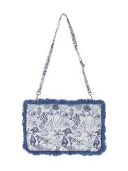 BLE Torebka w kolorze biało-niebieskim - 30 x 20 x 2 cm rozmiar: onesize. Białe torby na ramię BLE, bez wzorów, z materiału, na ramię, bez dodatków. Za 40.42 zł.
