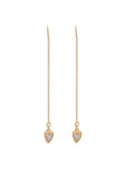 Guess Kolczyki JUBE06 364JW Złoty. Żółte kolczyki Guess, ze stali. Za 299.99 zł.