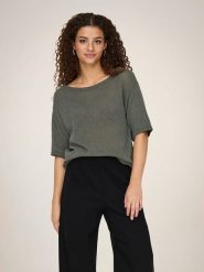 JDY Sweter w kolorze khaki rozmiar: M. Brązowe swetry JDY, m, bez wzorów, bez ramiączek. Za 70.24 zł.