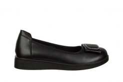Baleriny Loretta Vitale W9918A Black 514268, Czarny, Skóra naturalna - 41. Czarne baleriny Loretta Vitale, bez wzorów, ze skóry, z okrągłym noskiem, bez obcasa. W wyprzedaży za 224.99 zł.
