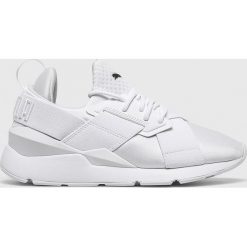 Puma - Buty Muse Satin Ep Wn's. Pomarańczowe obuwie sportowe Puma, z materiału, bez zapięcia. W wyprzedaży za 319.90 zł.