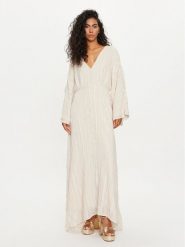 Vero Moda Sukienka letnia Tara 10304254 Écru Loose Fit. Sukienki Vero Moda, na lato, xs, bez wzorów, z syntetyku, bez kołnierzyka, bez ramiączek. Za 289.99 zł.