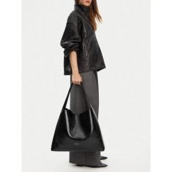 Torebka GINO ROSSI. Czarne shopper Gino Rossi, bez wzorów, bez dodatków. Za 299.99 zł.