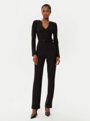 Marciano Guess Kombinezon 5RGK36 6869Z Czarny Regular Fit. Czarne sukienki Marciano Guess, z aplikacjami, z syntetyku, bez kołnierzyka, bez ramiączek. Za 999.99 zł.