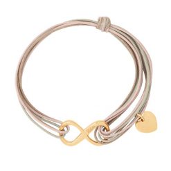 Bransoletka Lea pozłacana. Brązowe bransoletki Lilou, z perłą, pozłacane. Za 228.00 zł.