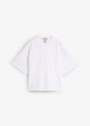 Krótki T-shirt oversize z czystej, grubej bawełny organicznej. Czerwone t-shirty bonprix, bez wzorów, z bawełny, bez kołnierzyka, bez ramiączek. Za 42.99 zł.
