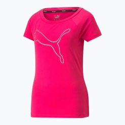 Koszulka damska PUMA Train Favorite Jersey Cat. Czerwone bluzki Puma, bez wzorów, z jersey, sportowe, bez kołnierzyka, bez ramiączek. Za 62.99 zł.