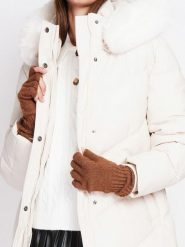 ASSUILI Rękawiczki w kolorze brązowym rozmiar: onesize. Brązowe rękawiczki Assuili, bez wzorów, z materiału. Za 43.99 zł.