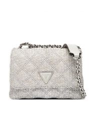 Guess Torebka Giully II Mini HWQM96 73740 Srebrny. Szare torebki klasyczne Guess, z aplikacjami, z tworzywa sztucznego, bez dodatków. Za 549.99 zł.