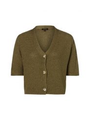 More & More Kardigan Kobiety dzianina grubo tkana zielony, 42. Zielone kardigany More & More, bez wzorów, z dzianiny. Za 229.95 zł.