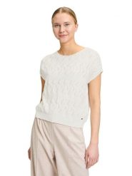 BETTY & CO Sweter w kolorze kremowym rozmiar: 40. Brązowe swetry Betty & Co, bez wzorów, bez ramiączek. Za 104.95 zł.