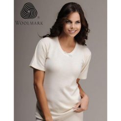 Podkoszulek termoaktywny bielizna damski 100% merino Woolona. Biała bielizna sportowa WOOLONA, bez wzorów. W wyprzedaży za 162.00 zł.