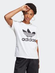 Adidas Koszulka w kolorze białym rozmiar: S. Białe bluzki Adidas, s, bez wzorów, bez kołnierzyka, bez ramiączek. Za 96.83 zł.