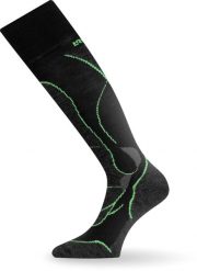 Skarpety narciarskie Lasting STW 986 Merino. Czarne skarpety LASTING, z aplikacjami, z elastanu. Za 129.90 zł.