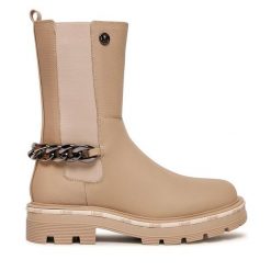 Botki Liu Jo. Brązowe botki Liu Jo, bez wzorów, bez obcasa, na płaskiej podeszwie, bez zapięcia. Za 829.99 zł.