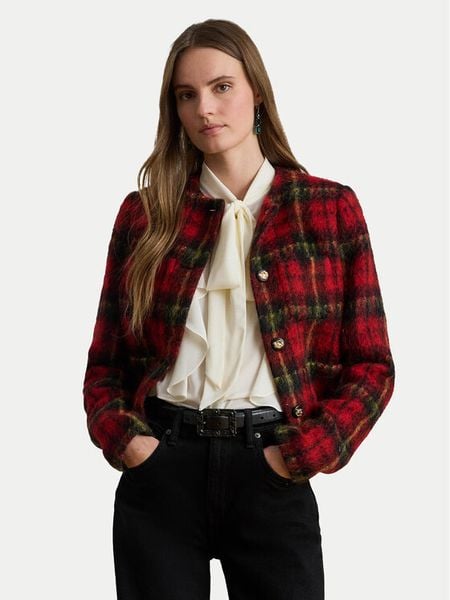 LAUREN RALPH LAUREN Marynarka 200P02014001 Czerwony Regular Fit. Czerwone marynarki i żakiety Lauren Ralph Lauren, bez wzorów. Za 1,599.00 zł.