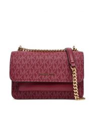 MICHAEL Michael Kors Torebka Claire 32R5GC7C1V Bordowy. Czerwone torebki klasyczne MICHAEL Michael Kors, bez wzorów, ze skóry, bez dodatków. Za 999.99 zł.