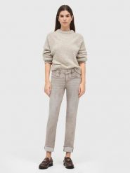 MAC Dżinsy "Rich" - Slim fit - w kolorze beżowym rozmiar: 32/L30. Brązowe jeansy MAC, l, z aplikacjami. Za 140.86 zł.