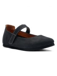 Comfortfusse Skórzane baleriny w kolorze czarnym z paskiem rozmiar: 39. Czarne baleriny Comfortfüße, bez wzorów, z nubiku, bez obcasa. Za 259.74 zł.