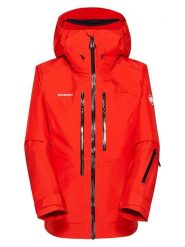 Mammut Kurtka narciarska "Mtn Pro 2.0 3L" w kolorze czerwonym rozmiar: S. Czerwone kurtki narciarskie Mammut, l, bez wzorów, bez kaptura, narciarskie. Za 2,524.95 zł.