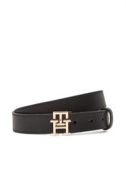 Tommy Hilfiger Pasek Damski Th Modern 2.5 AW0AW17496 Czarny. Czarne paski TOMMY HILFIGER, bez wzorów, ze skóry. Za 239.99 zł.