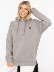 Zwillingsherz Bluza "Lima" w kolorze szarym rozmiar: L/XL. Szare bluzy Zwillingsherz, l, bez wzorów, z kapturem. Za 195.95 zł.