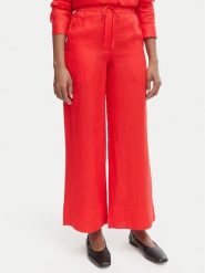 Tommy Hilfiger Spodnie materiałowe WW0WW48970 Pomarańczowy Wide Leg. Brązowe spodnie materiałowe TOMMY HILFIGER, m, bez wzorów, ze lnu. Za 489.99 zł.