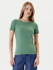 United Colors Of Benetton T-Shirt 3GA2E16A2 Zielony Regular Fit. Zielone t-shirty United Colors of Benetton, s, bez wzorów, z bawełny, bez kołnierzyka, bez ramiączek. Za 59.99 zł.