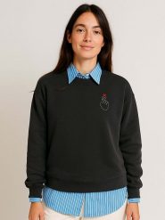 WOOOP Bluza "K Love Cur" w kolorze czarnym rozmiar: L. Czarne bluzy Wooop, l, bez wzorów, z bawełny, bez kaptura. Za 136.78 zł.