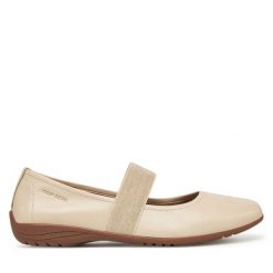 Baleriny Josef Seibel. Brązowe baleriny Josef Seibel, bez wzorów, bez obcasa. Za 309.99 zł.