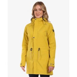 Damski płaszcz softshell Kilpi LASIKA-W. Żółte kurtki sportowe Kilpi, s, bez wzorów, z softshellu, bez kaptura, trekkingowe. Za 422.05 zł.