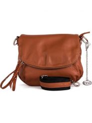 Mia Tomazzi Skórzana torebka "Pontida" w kolorze jasnobrązowym - 28 x 20 x 8 cm rozmiar: onesize. Brązowe torby na ramię Mia Tomazzi, bez wzorów, z materiału, na ramię, bez dodatków. Za 292.95 zł.