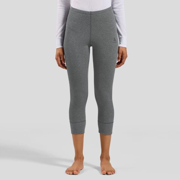 Legginsy damskie Odlo BL BOTTOM 3/4 ACTIVE WARM ECO. Szare legginsy Odlo, s, bez wzorów, z materiału, z obniżonym stanem. Za 249.99 zł.