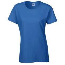 Damska Koszulka Z Grubej Bawełny. Szare bluzki GILDAN, xl, bez wzorów, z bawełny, sportowe, bez kołnierzyka, bez ramiączek. Za 39.99 zł.