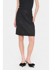 SAINT TROPEZ Spódnica "Hennie" w kolorze czarnym rozmiar: XL. Czarne spódnice Saint Tropez, na co dzień, xl, bez wzorów, mini, proste. Za 123.82 zł.