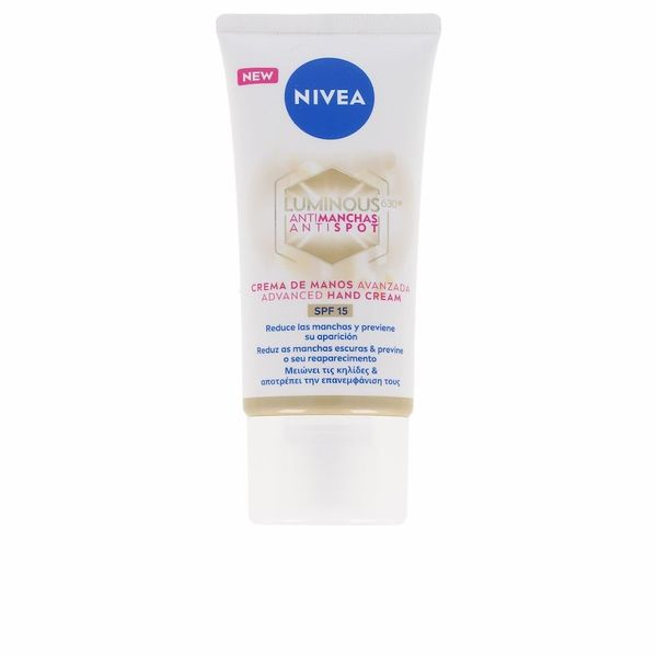 NIVEA LUMINOUS 630° Krem do rąk ANTI-STAIN SPF15 Kremy do rąk 50 ml. Dłonie Nivea. Za 74.89 zł.
