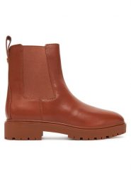 LAUREN RALPH LAUREN Sztyblety 802974476001 Brązowy. Brązowe botki Lauren Ralph Lauren, bez wzorów, ze skóry, bez obcasa, bez zapięcia. Za 889.99 zł.