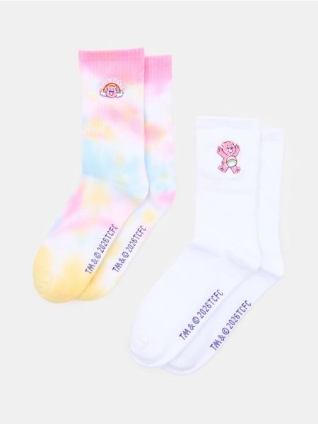 Skarpetki 2 pack Care Bears - wielobarwny. Skarpety Sinsay, bez wzorów. W wyprzedaży za 12.99 zł.
