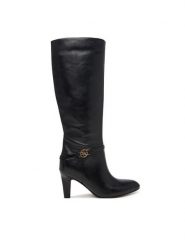 Guess Kozaki FLFOAT LEA11 Czarny. Czarne kozaki Guess, bez obcasa, na słupku, bez zapięcia. Za 1,059.00 zł.