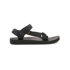 Sandały trekkingowe damskie Teva Original Universal. Czarne sandały Teva, bez wzorów, bez obcasa, bez zapięcia. Za 229.99 zł.