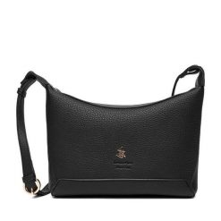 Torebka Beverly Hills Polo Club. Czarne listonoszki Beverly Hills Polo Club, bez wzorów, bez dodatków. Za 199.99 zł.