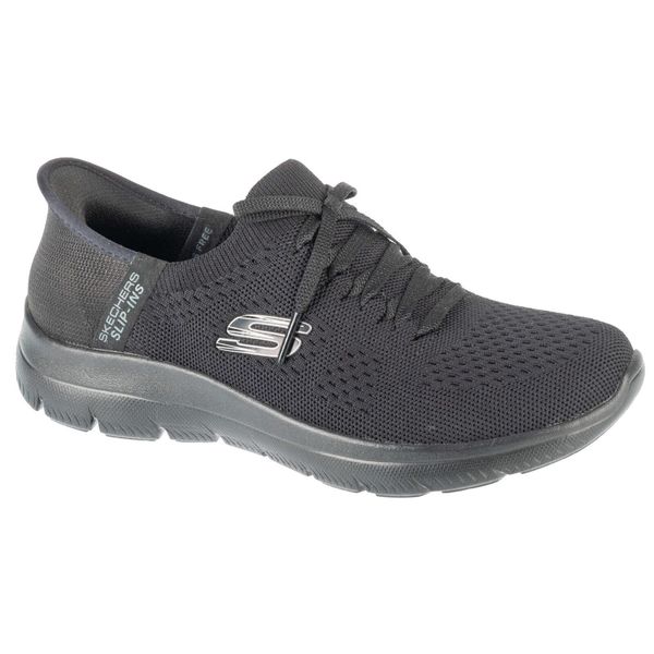 Buty sportowe Sneakersy damskie, Slip-Ins: Summits - New Daily. Czarne obuwie sportowe Skechers, bez zapięcia, trekkingowe, Skechers Sport. Za 329.99 zł.