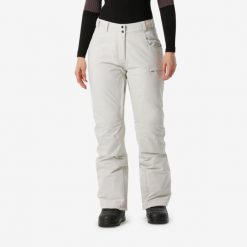 Spodnie snowboardowe damskie Dreamscape SNB 500. Brązowe spodnie narciarskie DREAMSCAPE, l, bez wzorów, z materiału, narciarskie. Za 449.99 zł.