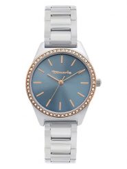 Tamaris Zegarek kwarcowy w kolorze srebrno-złoto--szaroniebiesko-złotym rozmiar: onesize. Szare, analogowe zegarki Tamaris, metalowe. Za 173.99 zł.