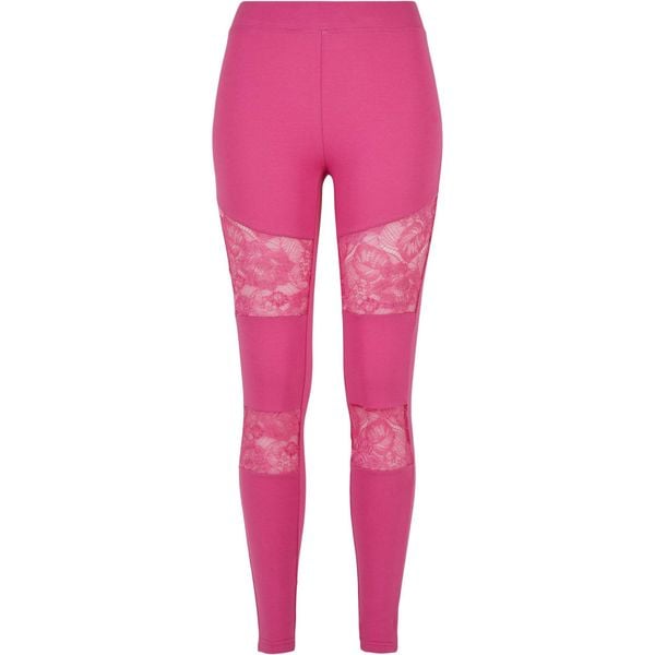 Legginsy damskie Urban Classics Laces Inset GT. Fioletowe legginsy Urban Classics, l, bez wzorów. Za 183.50 zł.