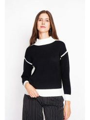 William de Faye Sweter w kolorze czarno-białym rozmiar: 34. Czarne swetry William de Faye, bez wzorów, bez ramiączek. Za 104.99 zł.