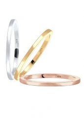Elli Zestaw damski do łączenia Tri-Color w srebrze próby 925 Sterling Silver Pierścionki 1 ct Damski. Szare pierścionki Elli, pozłacane. Za 303.99 zł.